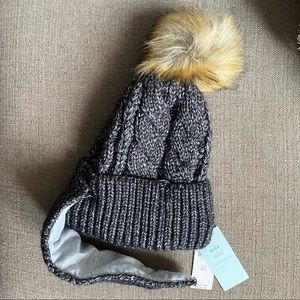 NWT Anthropologie Winter Hat with Reusable/Detachable Mask